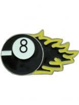 Gürtelschnalle Billardkugel 8