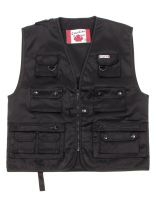 Outdoor Angler Weste schwarz