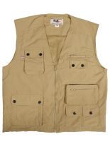 Outdoor Wander Weste Microfaser khaki