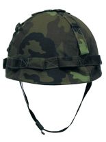 US Helm mit Stoffbezug CZ tarn