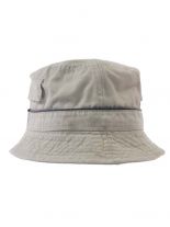 Schlapphut mit 2 Seitentaschen khaki stonewashed