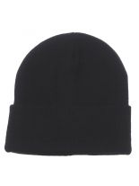 Rollmütze gestrickt schwarz