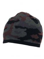 Rollmütze fein camouflage schwarz