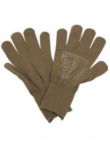 US Unterziehhandschuhe braun
