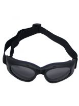 Bikerbrille schwarz getönte Gläser