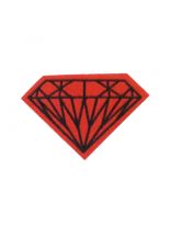 Aufbügler Diamant rot