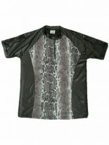 Girl T-Shirt Schlangenmuster braun