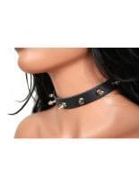 Lederhalsband mit Killernieten