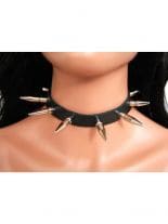 Leder Halsband mit 3,5 cm und 2,5 cm Killernieten