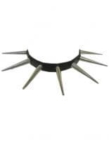 Leder Halsband 5,5 cm Conenieten