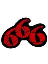 Aufnäher 666 rot