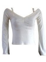 Sweatshirt schulterfrei