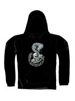 Kapuzenshirt Drache und Totenkopf