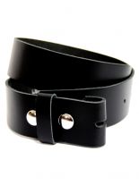 Leder Wechselgürtel schwarz 100 cm