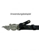Leder Wechselgürtel schwarz 100 cm