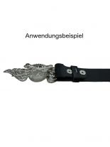 Leder Wechselgürtel schwarz 100 cm