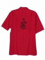 Herren Kurzarmhemd Drache