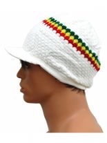 Rasta Cap weiß