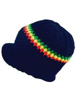 Rasta Cap blau