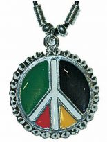 Halskette Peace bunt