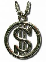 Halskette Dollar rund