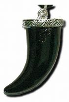 Halskette Elfenbein schwarz