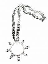 Halskette Nietenring in silber