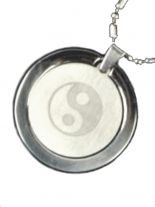 Edelstahl Halskette Yin Yang