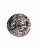 Metallring Siegel mit Totenkopf