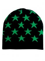Beanie Sterne grün
