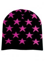 Beanie Sterne pink