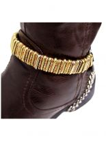 Leder Stiefelband Eisenringe