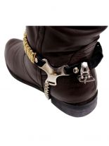 Leder Stiefelband Eisenringe
