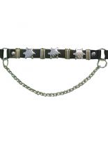 Leder Stiefelband Sonnennieten