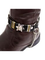 Leder Stiefelband Sonnennieten