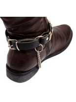 Leder Stiefelband Sonnennieten