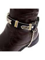 Leder Stiefelband rivets