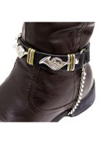 Leder Stiefelband Jagdhorn