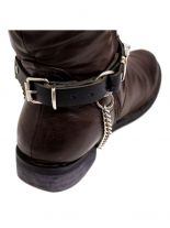 Leder Stiefelband Engel Nieten