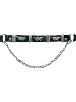 Leder Stiefelband Hunde Nieten