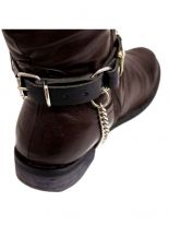 Leder Stiefelband Hunde Nieten