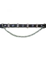Leder Stiefelband mit Perlennieten