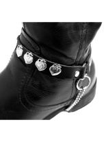 Leder Stiefelband mit Apfelnieten
