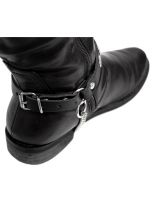 Leder Stiefelband mit Apfelnieten