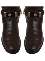 Leder Stiefelband Red Indian