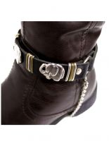 Leder Stiefelband Elefantennieten