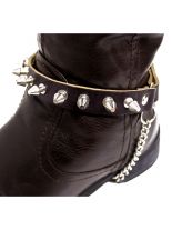 Leder Stiefelband Killernieten