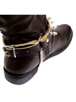 Leder Stiefelband Killernieten