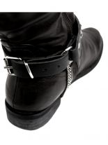 Leder Stiefelband Nietendesign