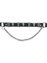 Leder Stiefelband Katzen Nieten